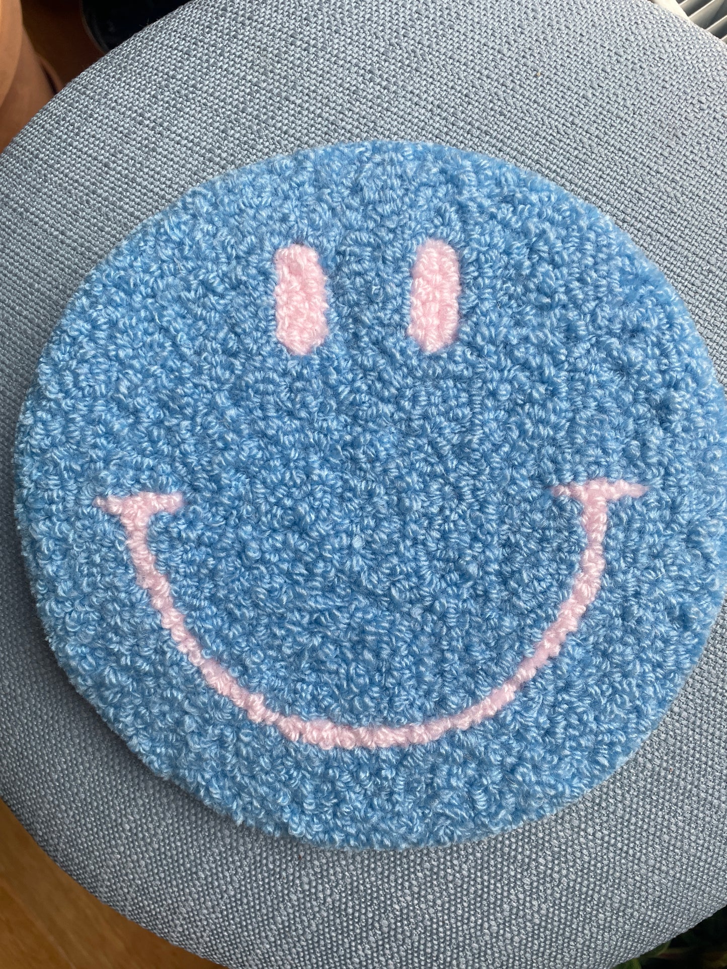 Smiley Vægtæppe (Lyseblå/Lyserød)