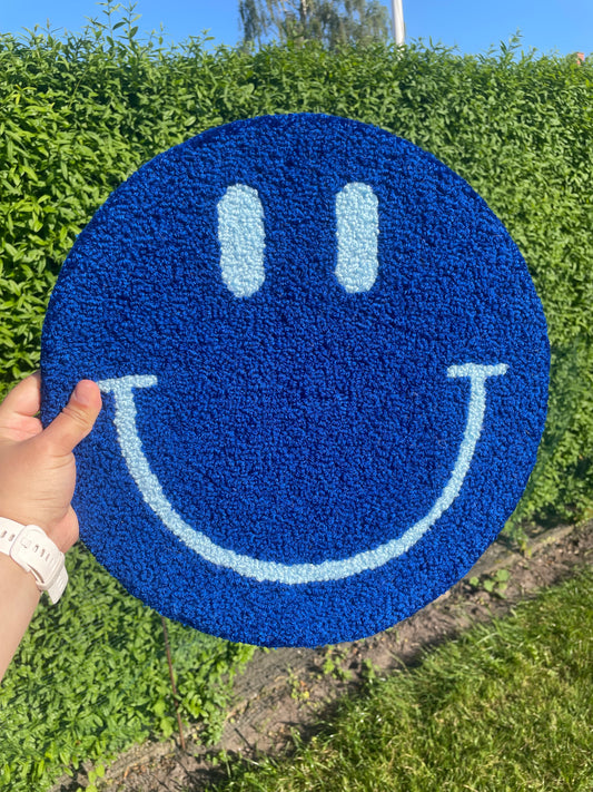 Smiley Vægtæppe (Mørkeblå)