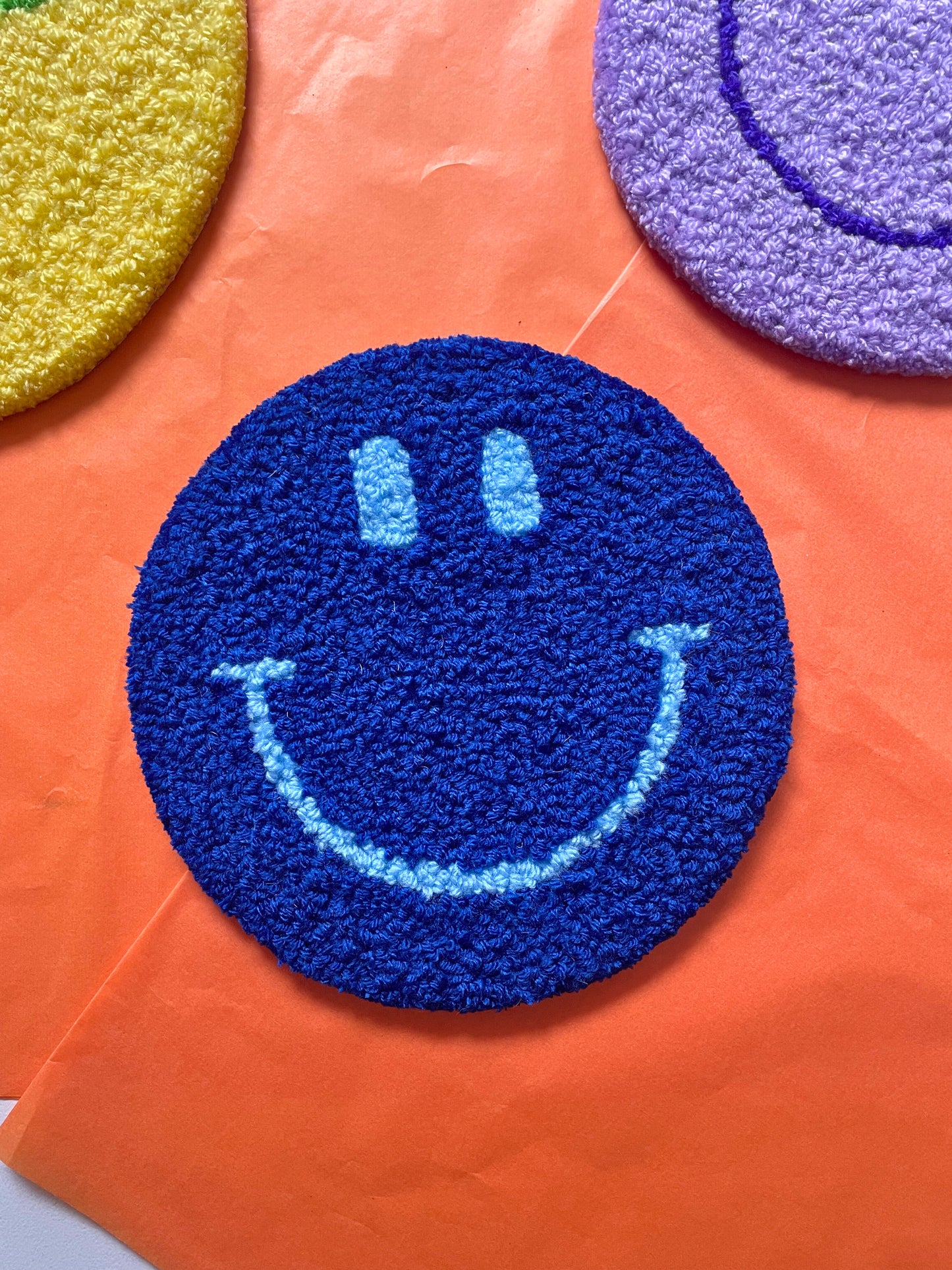 Smiley Vægtæppe (Mørkeblå)