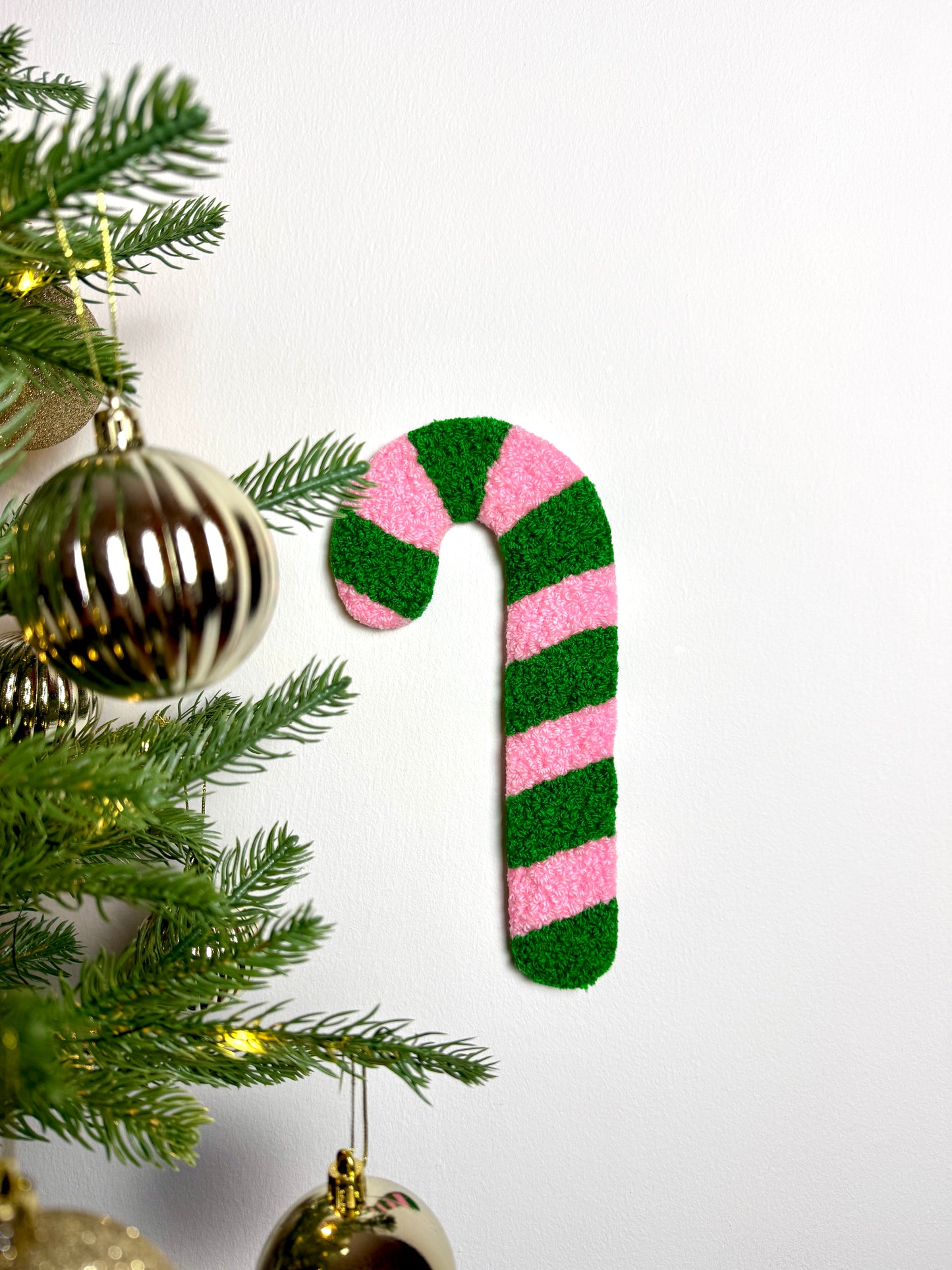 Julestok Vægtæppe (Lyserød/Mørkegrøn)