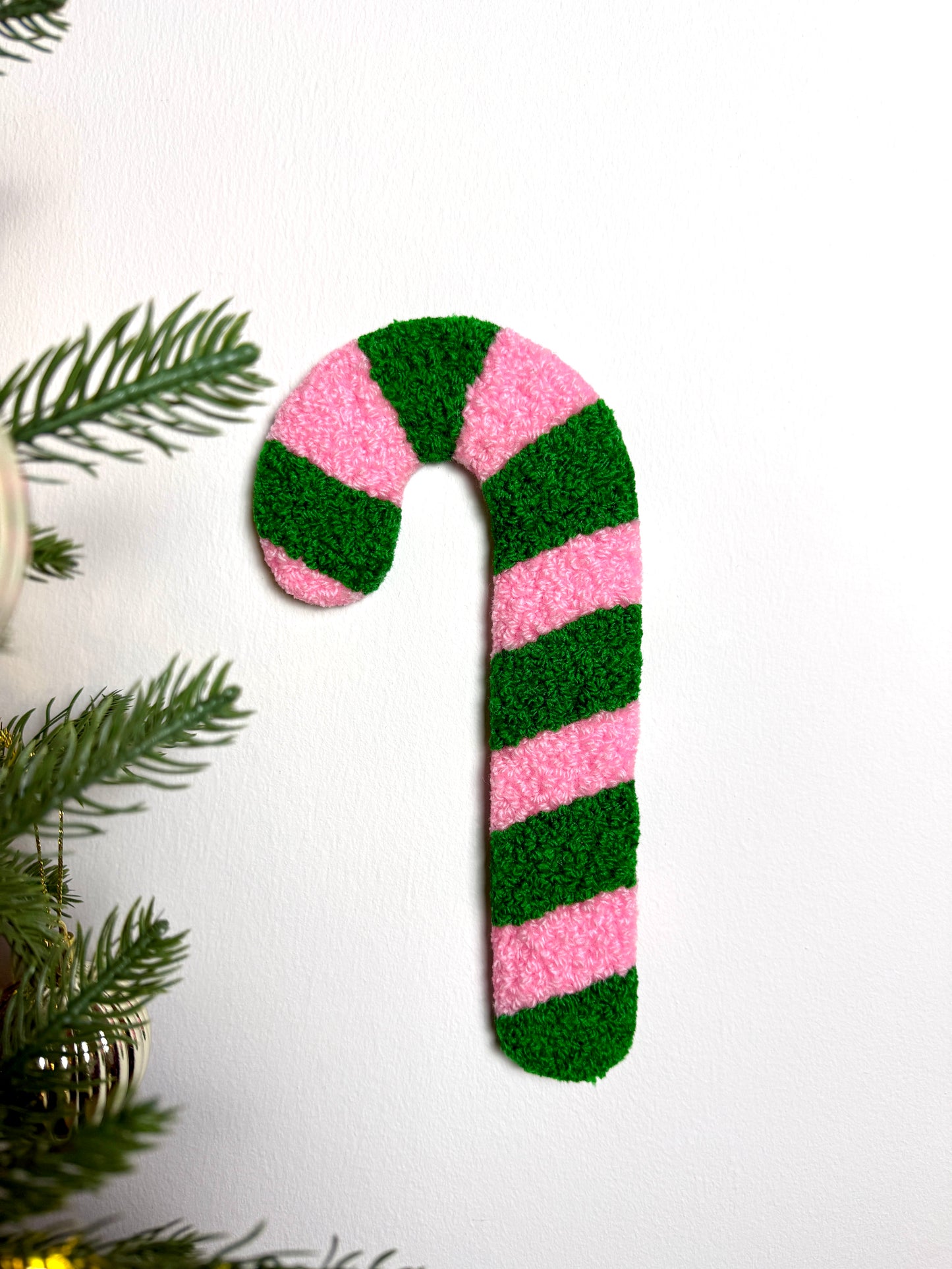 Julestok Vægtæppe (Lyserød/Mørkegrøn)