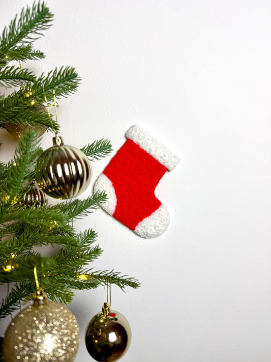 Stor Julesok Vægtæppe Rød