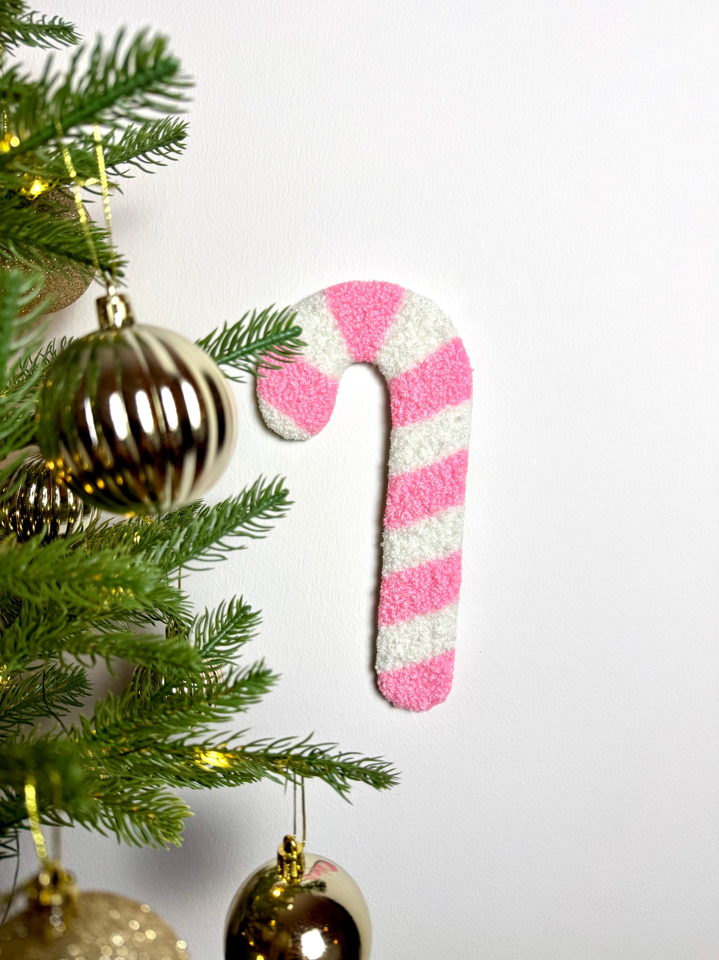 Julestok Vægtæppe (Lyserød/Hvid)