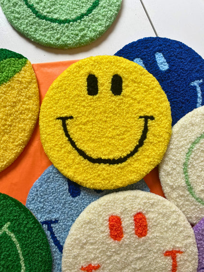 Smiley Vægtæppe (Gul)