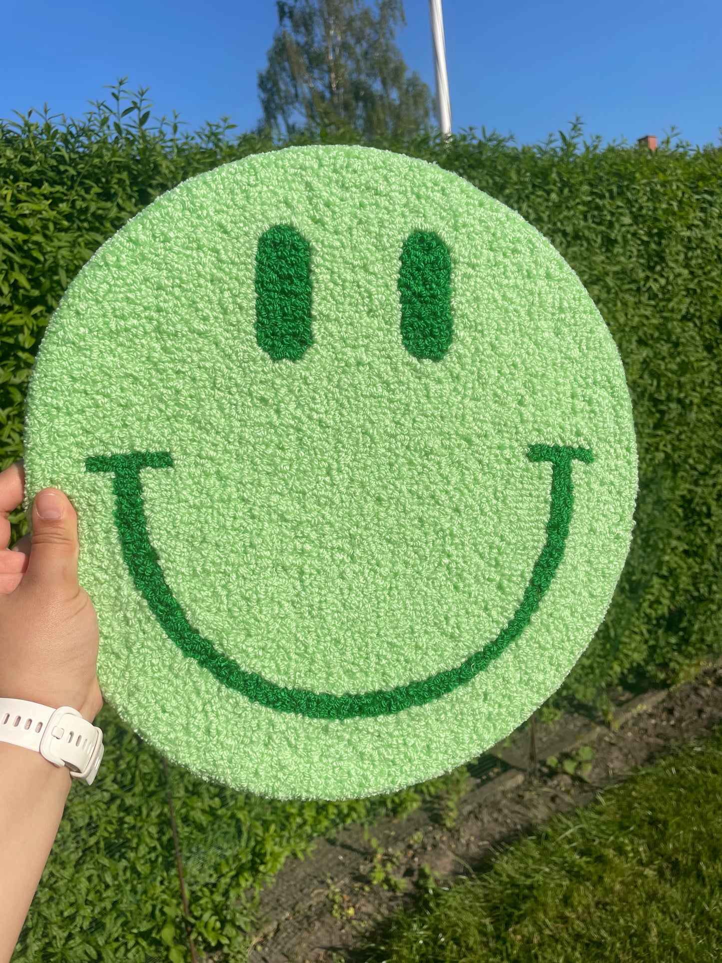 Smiley Vægtæppe (Lysegrøn)