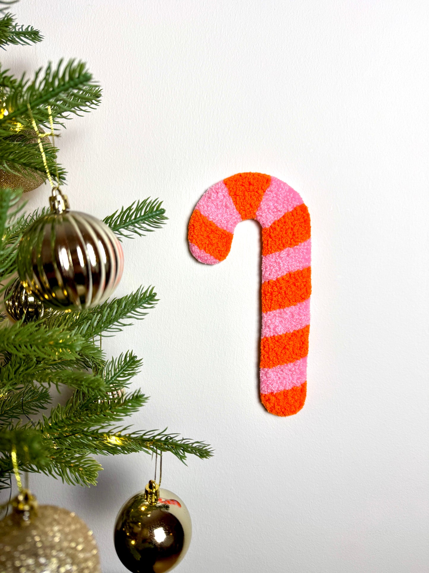 Julestok Vægtæppe (Orange/Lyserød)