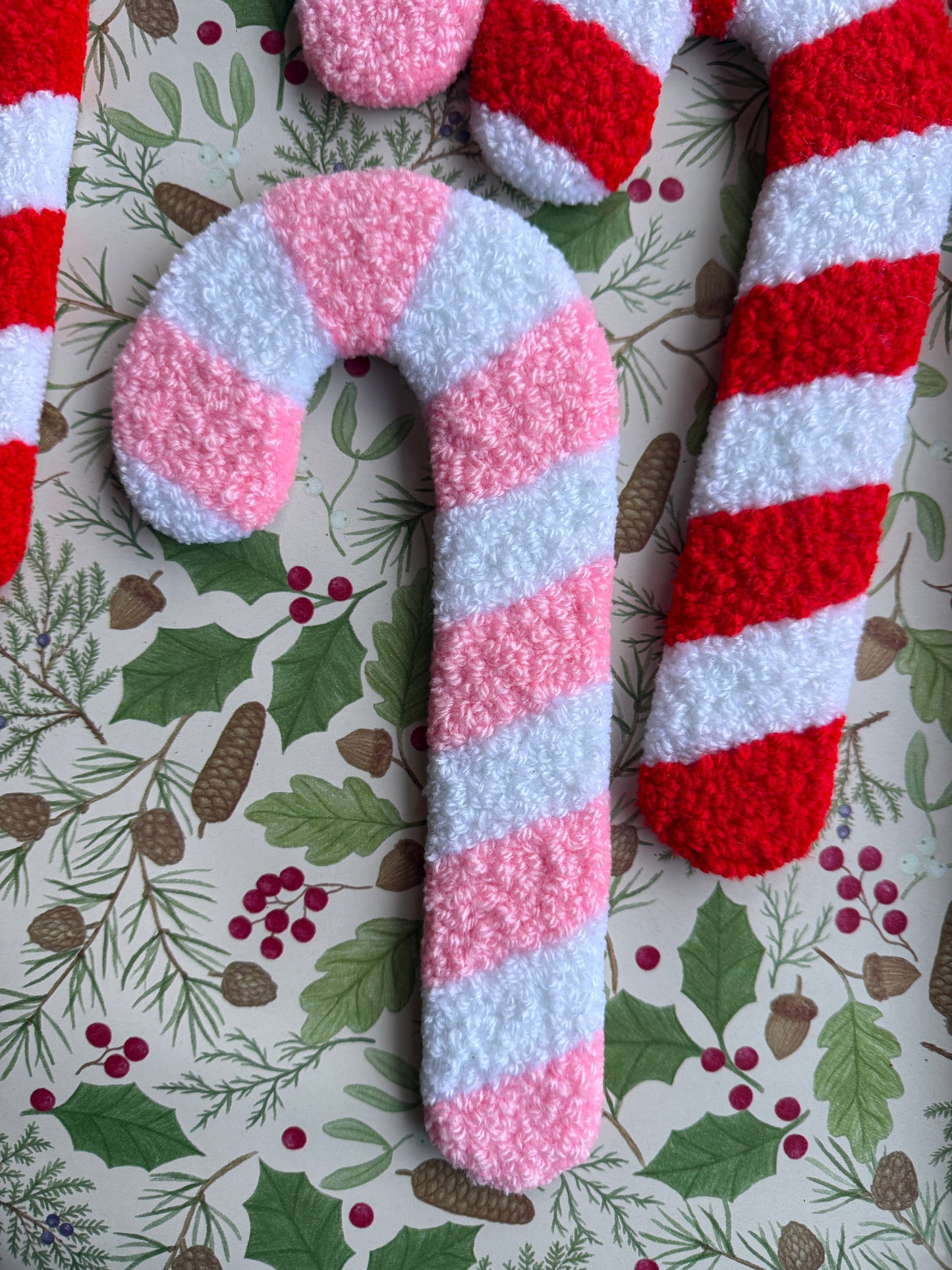 Julestok Vægtæppe (Lyserød/Hvid)