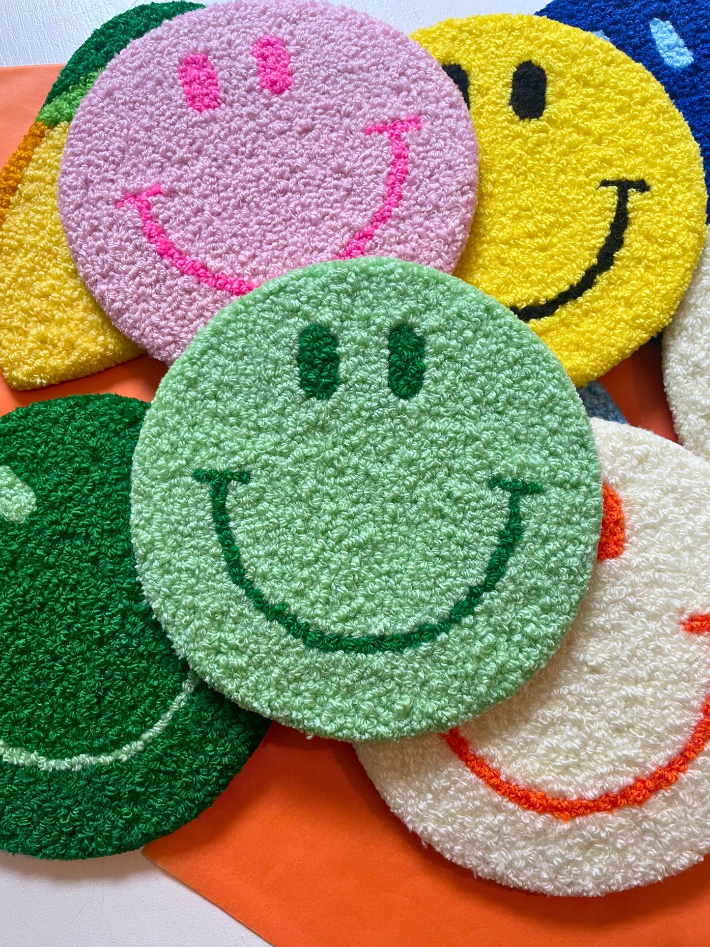 Smiley Vægtæppe (Lysegrøn)